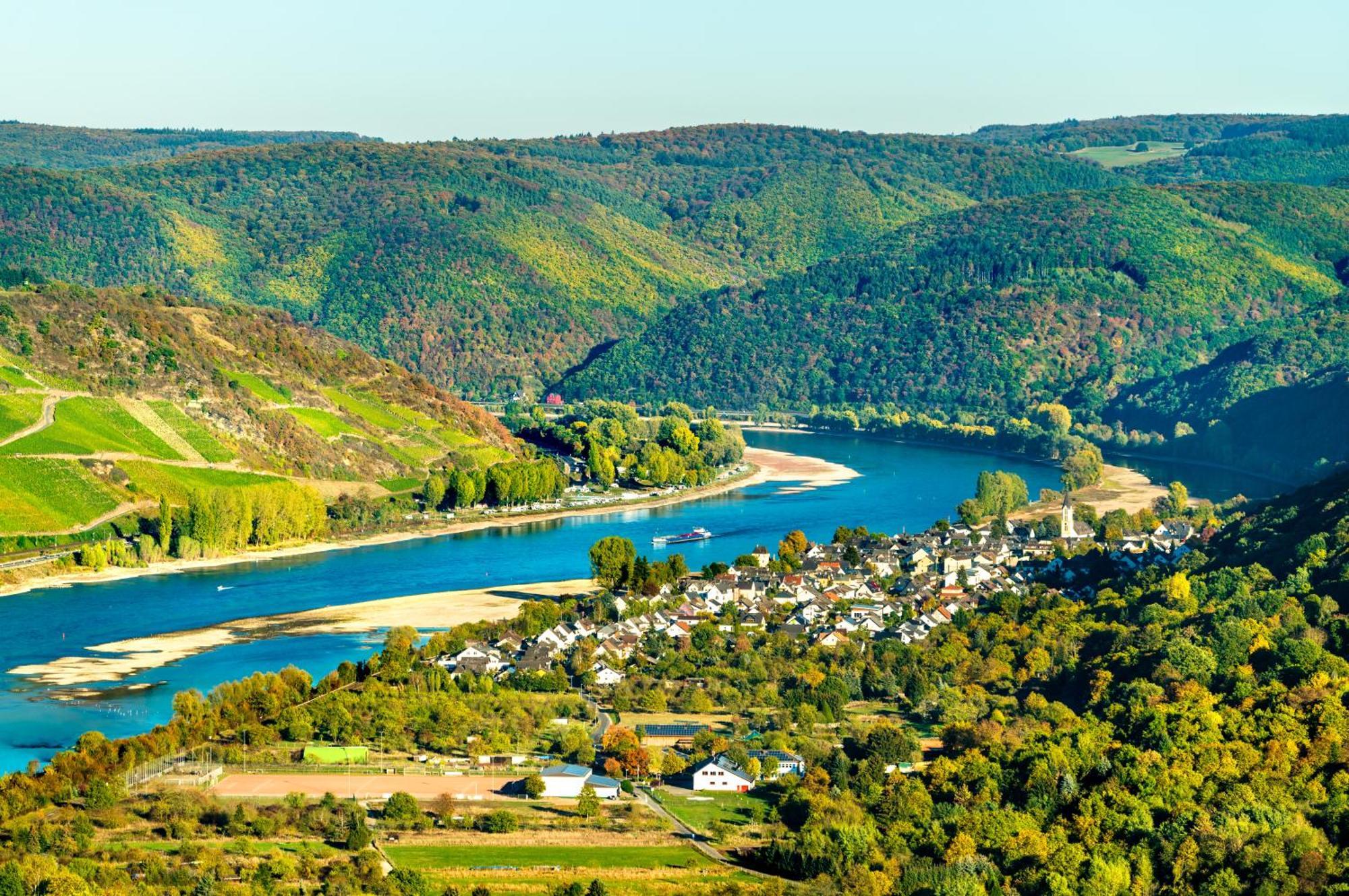 ホテル Lindenhof Osterspai エクステリア 写真
